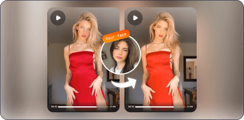 Deep fake AI face swap